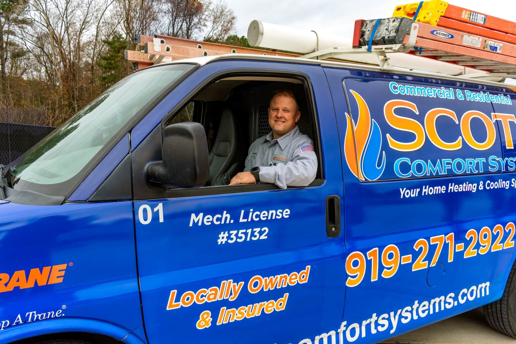 Brandon in the truck